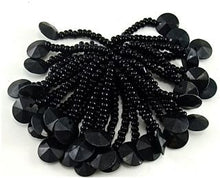 Load image into Gallery viewer, Choice of Epaulet Bundle Black with Beaded Fringe 2&quot;