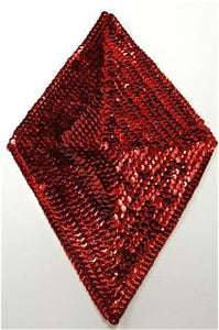 Designer Motif Diamond with Red Sequins 9.5" x 5.5"