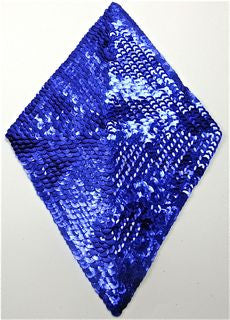 Designer Motif Diamond with Blue Sequins 9.5" x 5.5"
