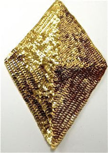Design Motif Diamond in Gold Sequins 9.5" x 5"