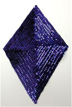 Load image into Gallery viewer, Design Motif Diamond with Purple Sequins 9.5&quot; x 5&quot;