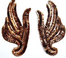 Load image into Gallery viewer, Motif Bronze Leaf Pair 6&quot; x 2.5&quot;