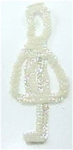 Load image into Gallery viewer, Treble Clef with Iridescent Sequins 6&quot; x 2&quot;