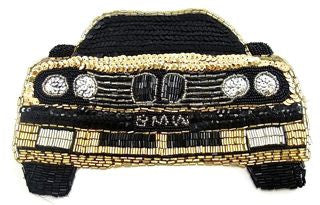 Auto Patch with Gold and Black Sequins 6