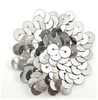 Dot with Silver Sequins 2"