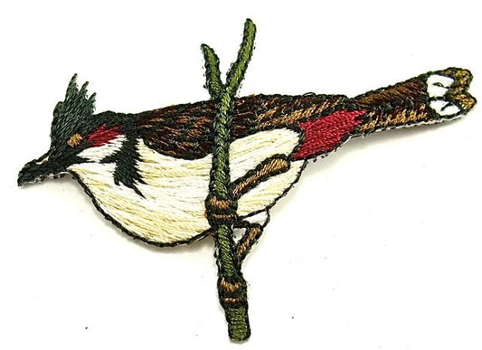 Pájaro - Bordado Termoadhesivo 7.6 cm x 3.8 cm