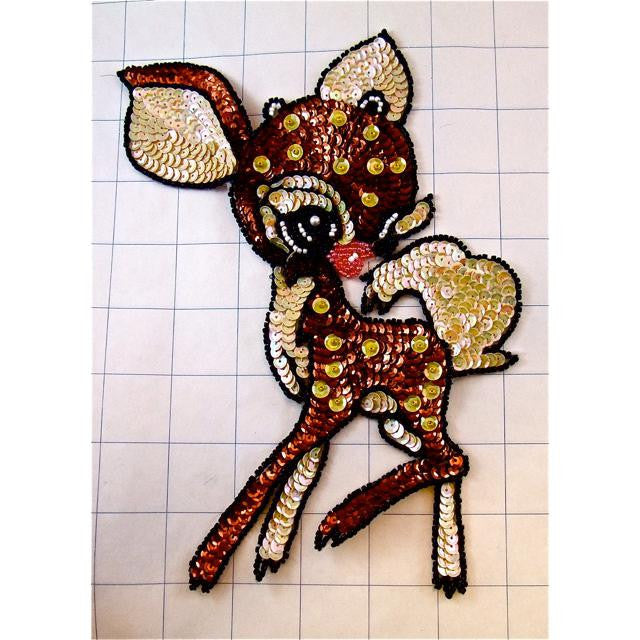 Fawn with Bronze and Beige Sequins 10