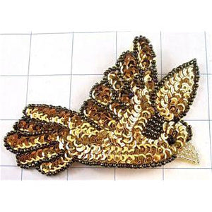 Bird Gold and Brown 3"x 4"