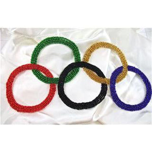 Olympic Rings with MultiColored Beads 8.5" x 4"