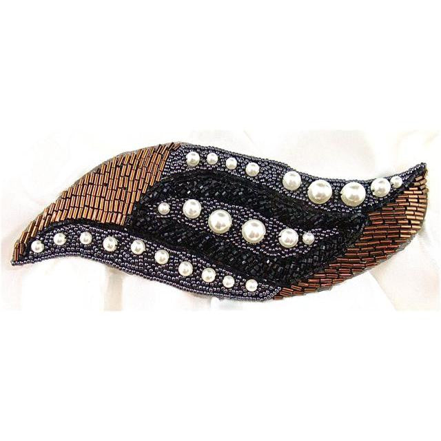 Motif Multi Colored Pearl Beaded