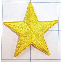 Load image into Gallery viewer, Star Embroidered Yellow Iron-On 2&quot;