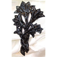 Load image into Gallery viewer, Flower with Black Gunmetal Beads 7.5 X 4.5