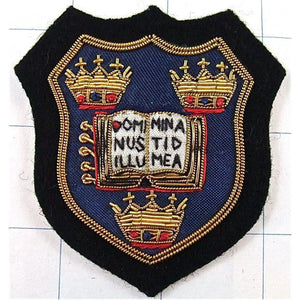 Patch Bullion Oxford University Coat of Arms 3" x 3"