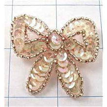 Load image into Gallery viewer, Bow Light Pink Iridescent Sequins, 1.75&quot;
