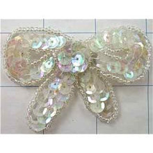 Load image into Gallery viewer, Iridescent Sequin Bow, 2.5&quot; x 1.5&quot;