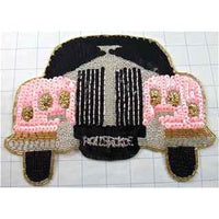 Rolls-Royce Pink and Black Sequins and Beads 7