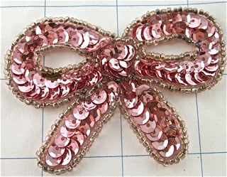 Bow Pink with Silver Trim