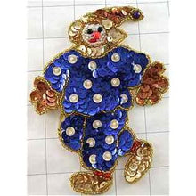 Load image into Gallery viewer, Clown Royal Blue with Gold 6&quot; x 4.5&quot;