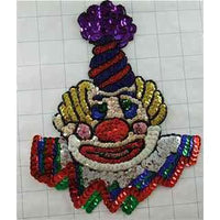 Clown Face Multi Colored 8