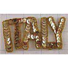 Load image into Gallery viewer, Words ITALY in Gold 2&quot; x 4&quot;