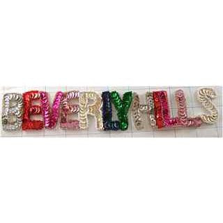Word Beverly Hills Multi-Colored with Beads 2