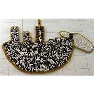 Bowling Applique Beaded 8" x 4"