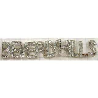 Beverly Hills word in Silver 10