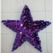 Load image into Gallery viewer, Star Purple with Trim 2.25&quot; x 2.25&quot;