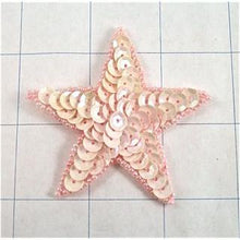 Load image into Gallery viewer, Star Pink Sequin 2.25&quot; x 2.25&quot;