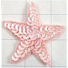 Load image into Gallery viewer, Star Pink Sequin 2.5&quot;