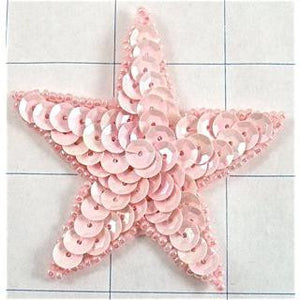Star Pink Sequin 2.5"