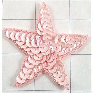 Star Pink Sequin 2.5
