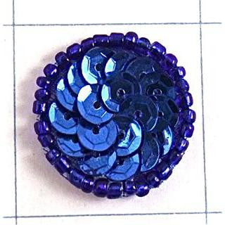 Dot Royal Blue Sequin 1"