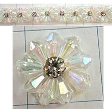 Load image into Gallery viewer, Trim with Aurora Crystal Beads and Rhinestones 1&quot;