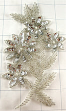 Load image into Gallery viewer, Choice of color Flower with Sequins and Beads 6&quot; x 3.5&quot;