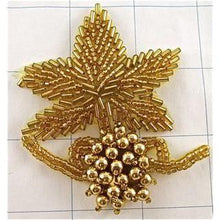 Load image into Gallery viewer, Epaulet Gold Beaded 3&quot; x 2.5&quot;