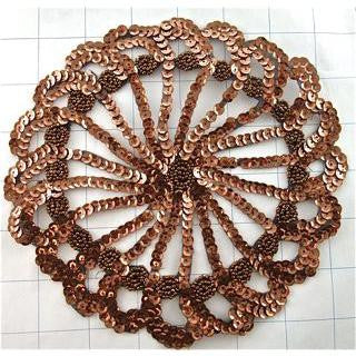 Design Motif Bronze Sequin 7" x 7"