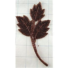Load image into Gallery viewer, Leaf with Bronze Beads 6&quot; x 3.5&quot;