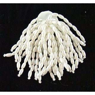 Epaulet White Beaded Bundle 2" x 2"