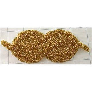 Design Motif Double Circle Gold 5.5" x 2