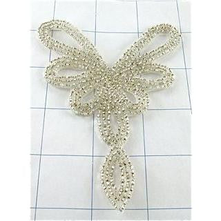 Designer Motif with Silver Beads