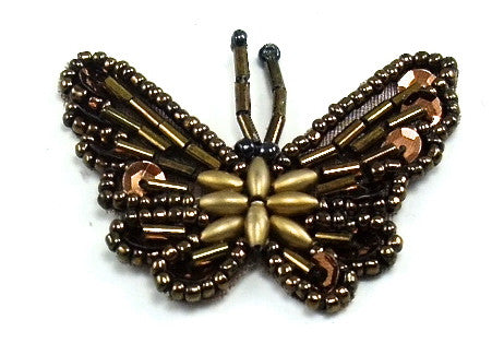 Butterfly with Bronze Beads 2