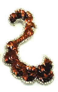 Designer Motif Bronze Swirl 4"