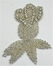 Load image into Gallery viewer, Flower Vintage Rhinestone and Beaded 4&quot; x 3&quot;