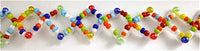 Trim Square of Multi-Colored Southwestern Beads 1.5