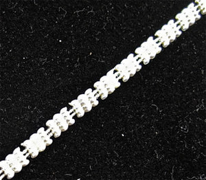 Trim with Three Rows of Iridescent Beads 1/4" Wide