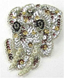 Elephant Sequin Applique 3.5" X 2.5"