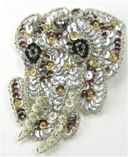 Load image into Gallery viewer, Elephant Sequin Applique 3.5&quot; X 2.5&quot;