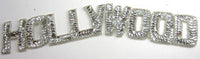 Hollywood, the word with Silver Sequins and Beads 2