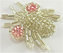 Load image into Gallery viewer, Fly with Pink Beads and Silver Beads 1.5&quot;